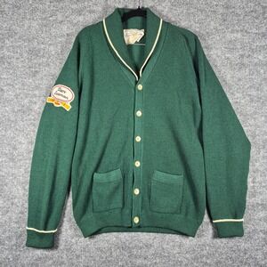 Vintage 1960s Ernie Richardson Knit-Rite Wool Curling Sweater Fredericton